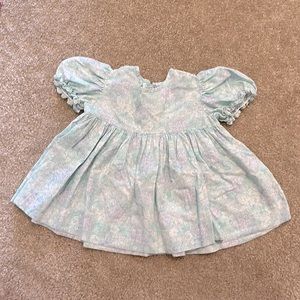 Blue pattern baby dress